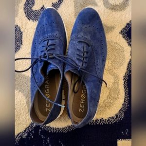 Cole Haan ZEROGRAND Navy Suede Womens Size 11